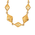 Gold Plated Logo Chain Necklace