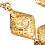 Gold Plated Logo Chain Necklace