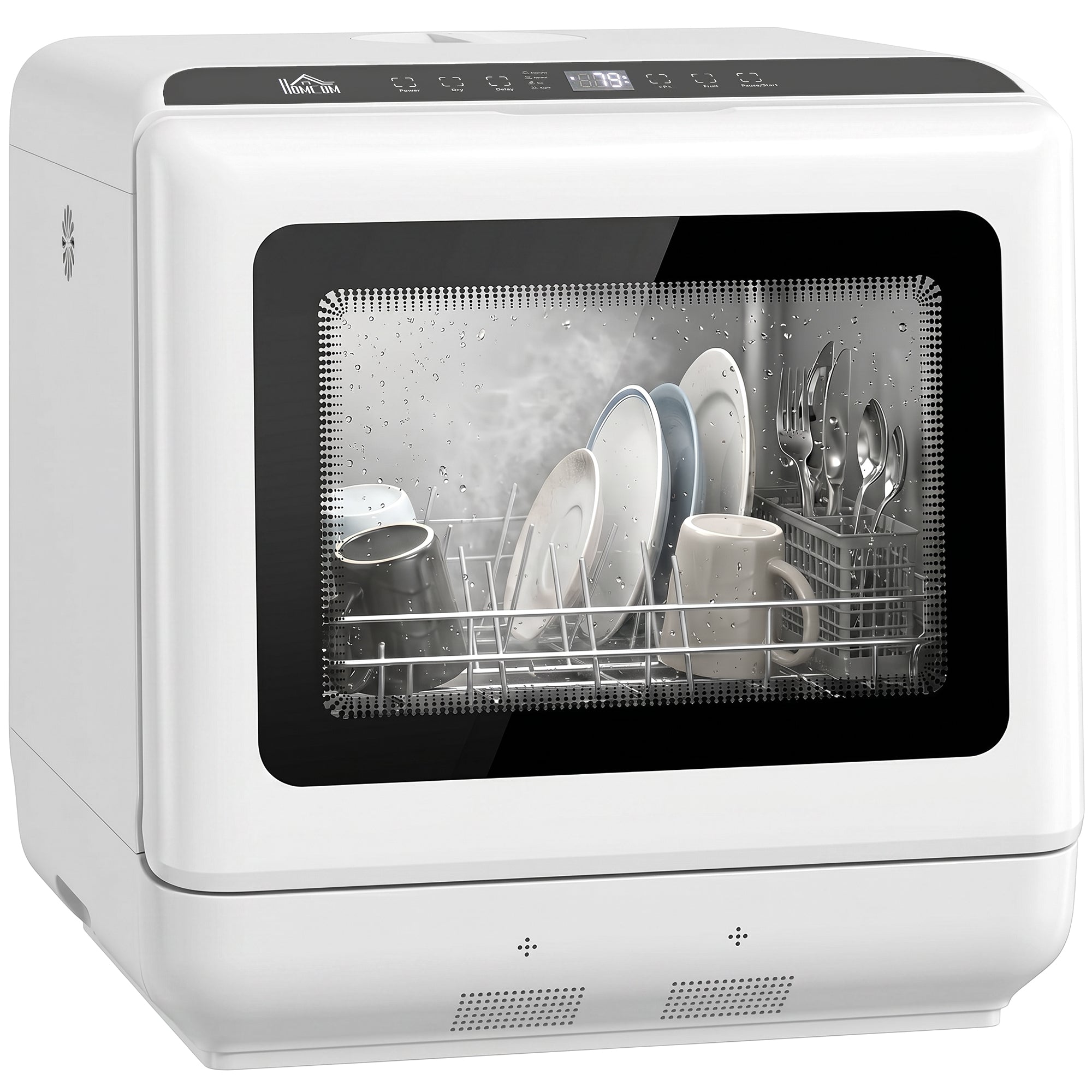 Countertop Dishwasher with 1.6 Gal Tank, 5 Programs & Air-Dry for Apartments & RVs