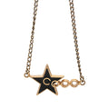 CC Gold Plated Enamel Coco Star Pendant Necklace