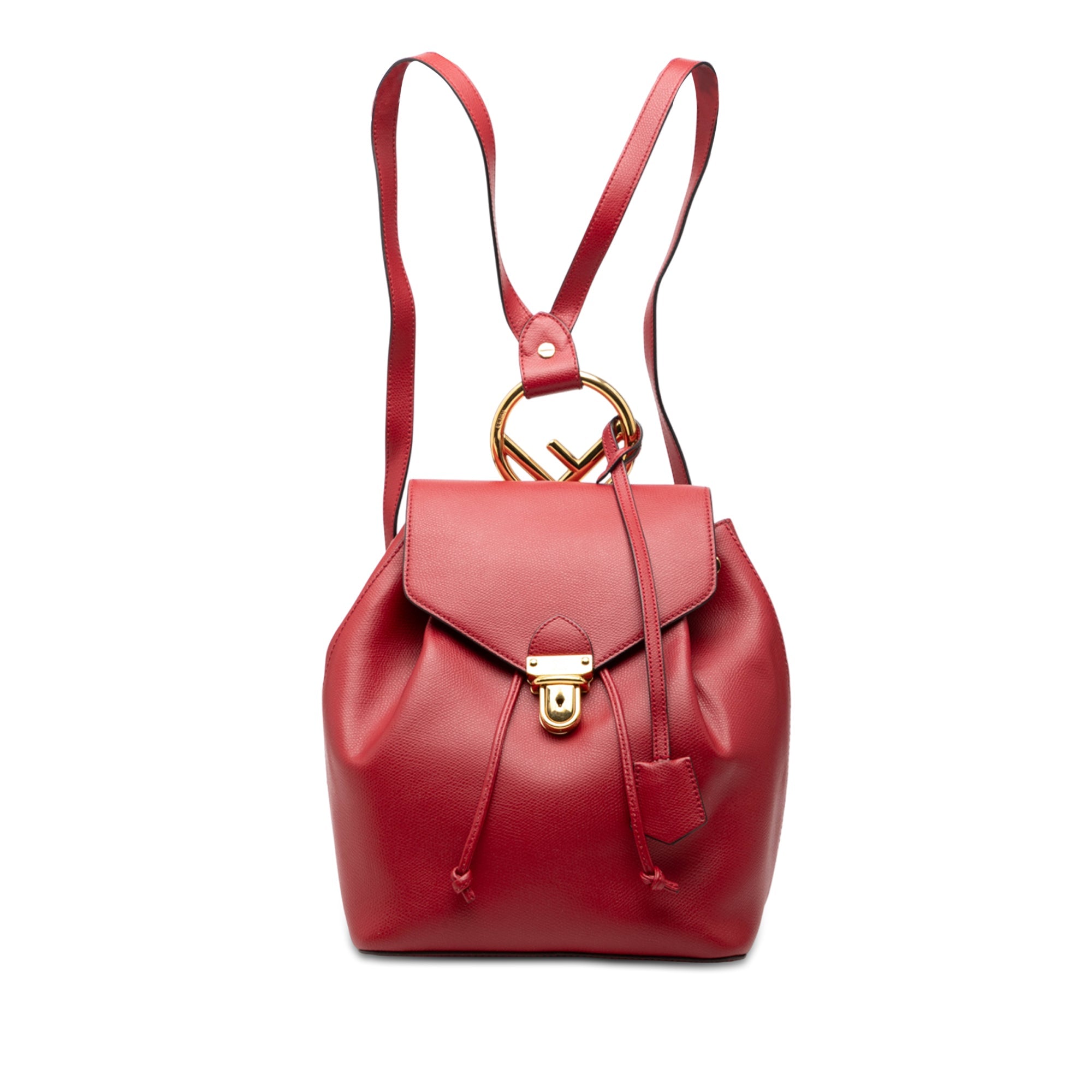 Leather F is Fendi Backpack