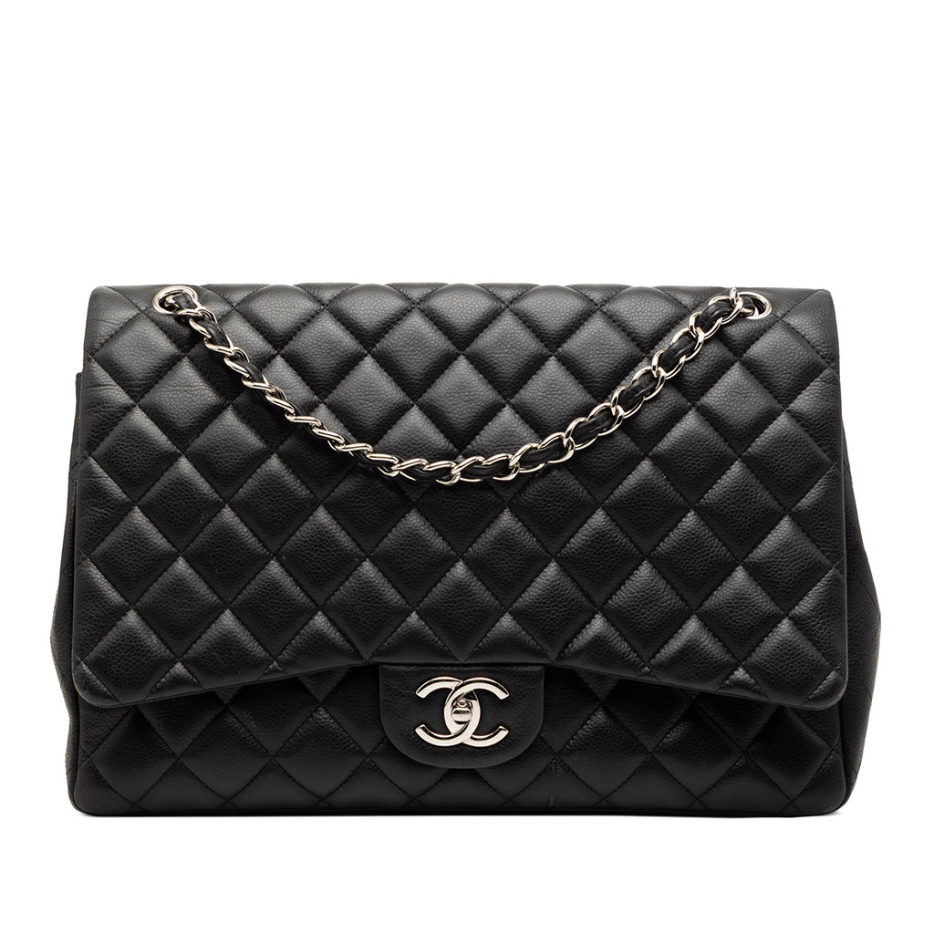 Maxi Classic Caviar Double Flap