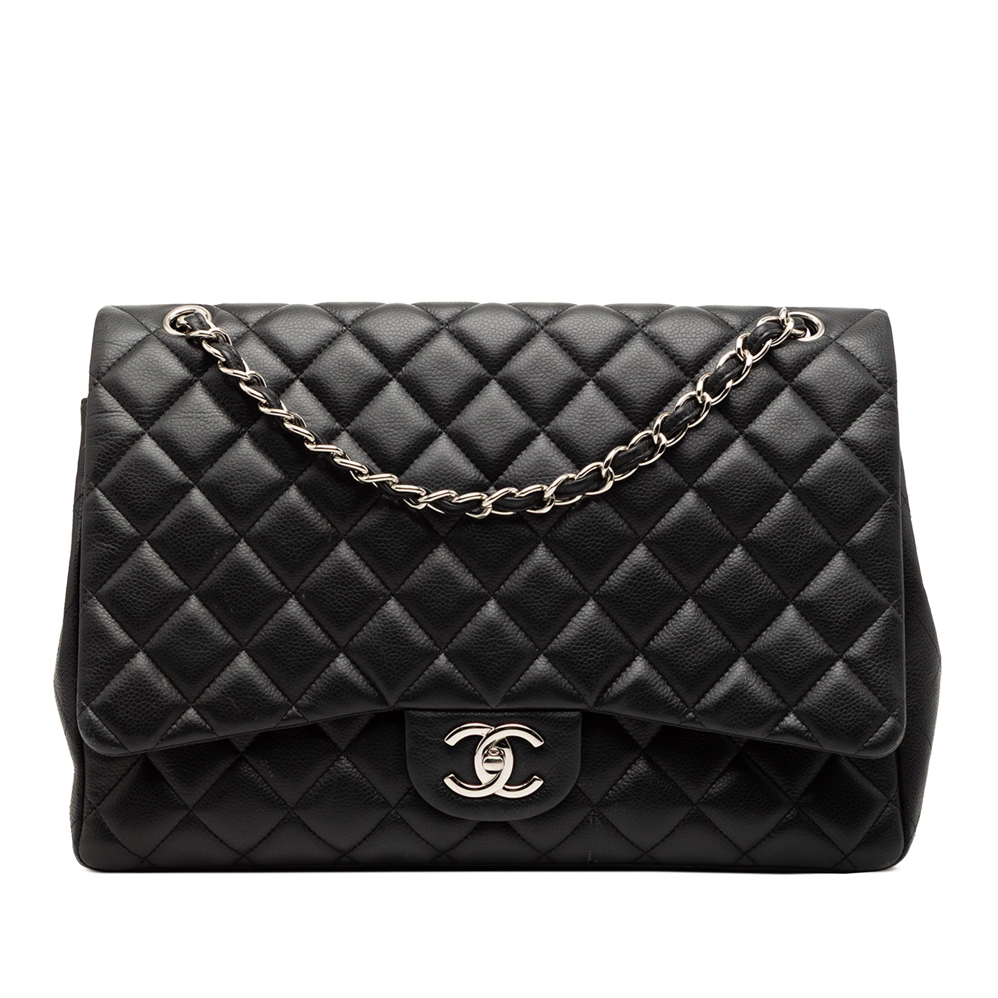 Maxi Classic Caviar Double Flap