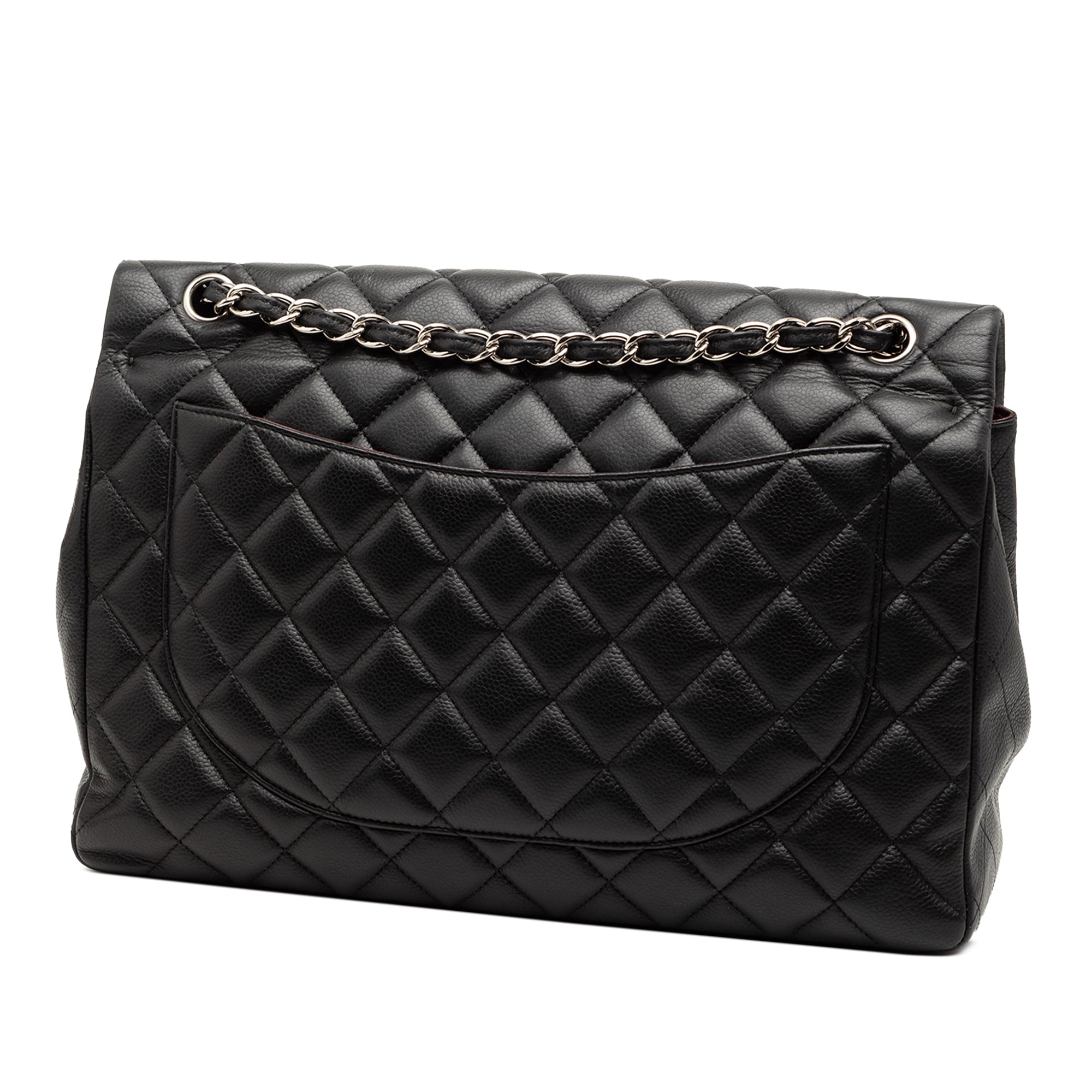 Maxi Classic Caviar Double Flap