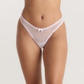 Lounge Underwear Satin Bow G-String - Pink