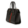 Small Leather Web Ophidia Satchel
