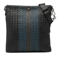 Tricolor Leather Intrecciato Crossbody