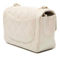 Mini Rectangular Classic Iridescent Lambskin Single Flap