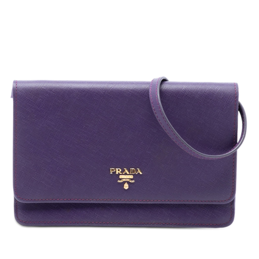 Saffiano Wallet on Strap