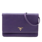 Saffiano Wallet on Strap