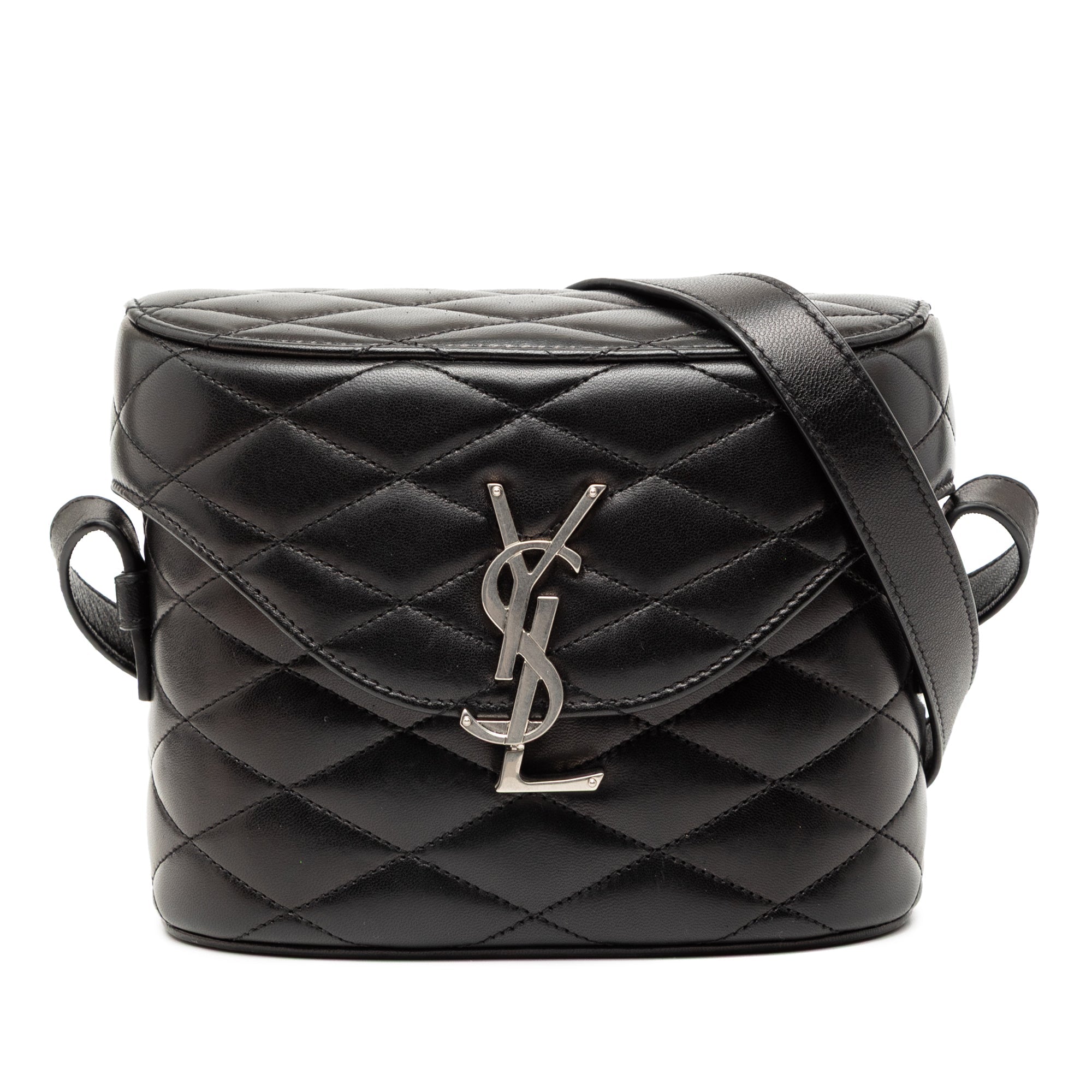 Quilted Lambskin Monogram June Box Bag
