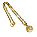 CC Gold Plated Medallion Chain Necklace