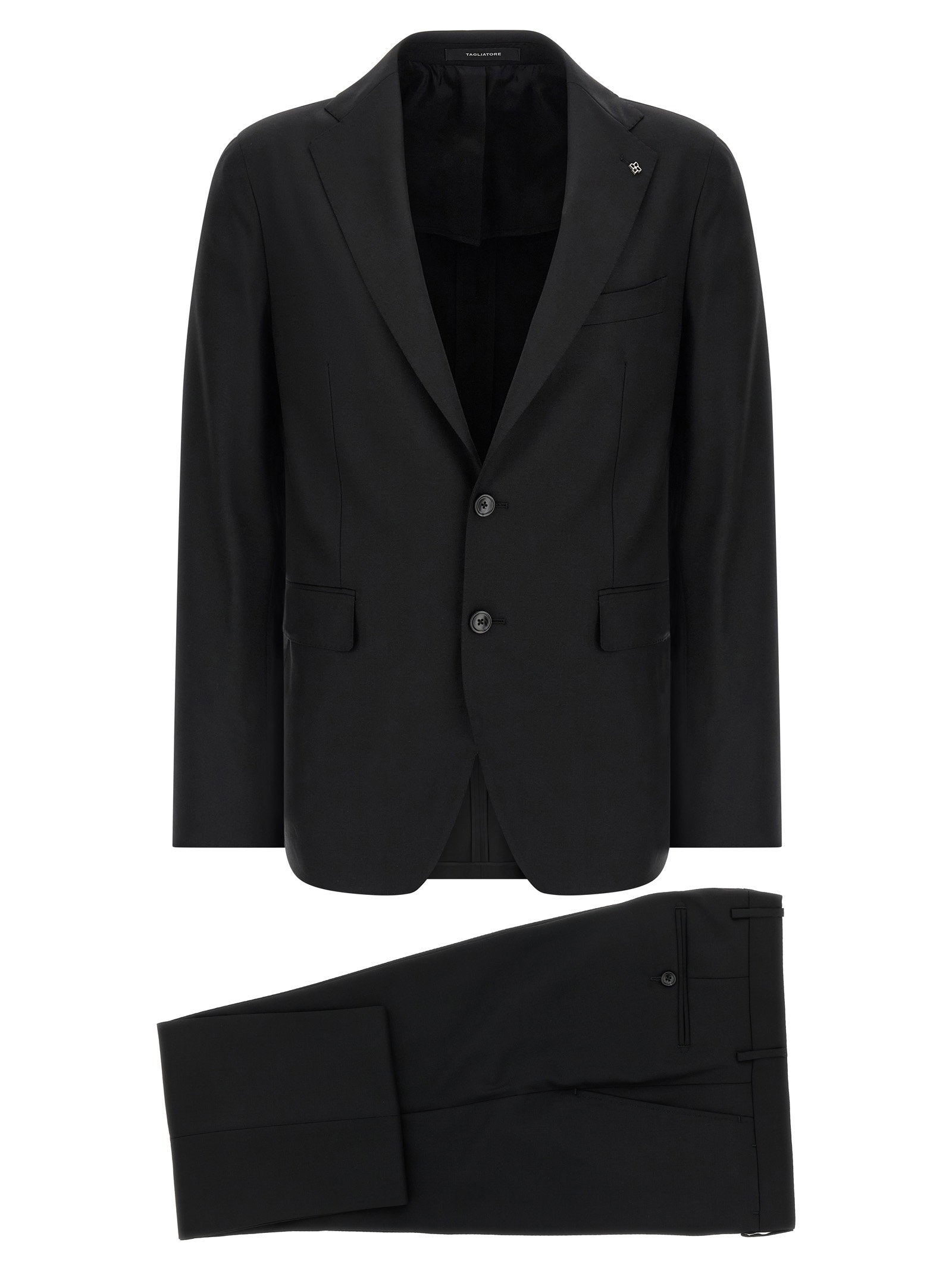Tagliatore Vesuvio Pant Suit — Black