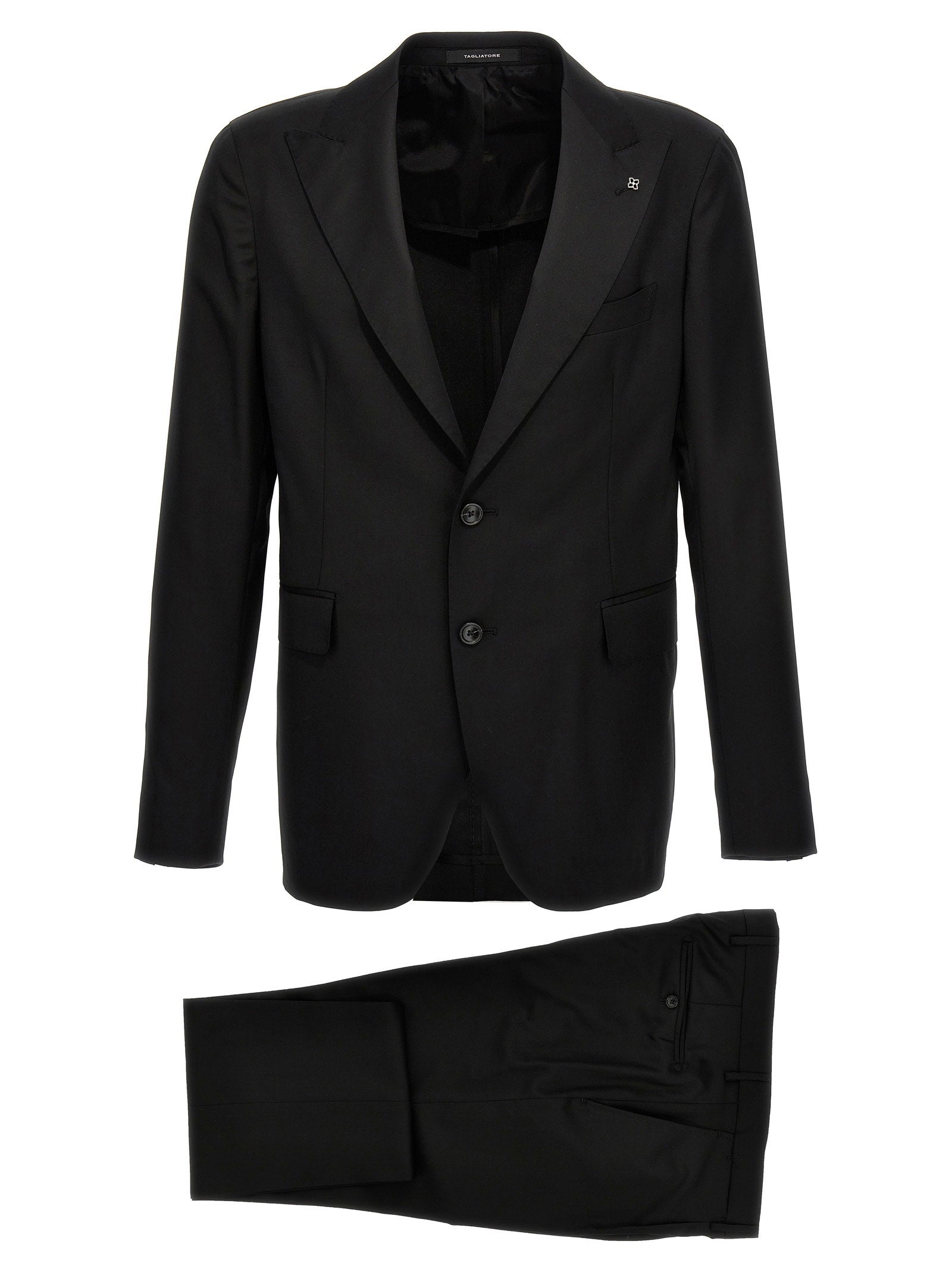Tagliatore Vesuvio Pant Suit — Black