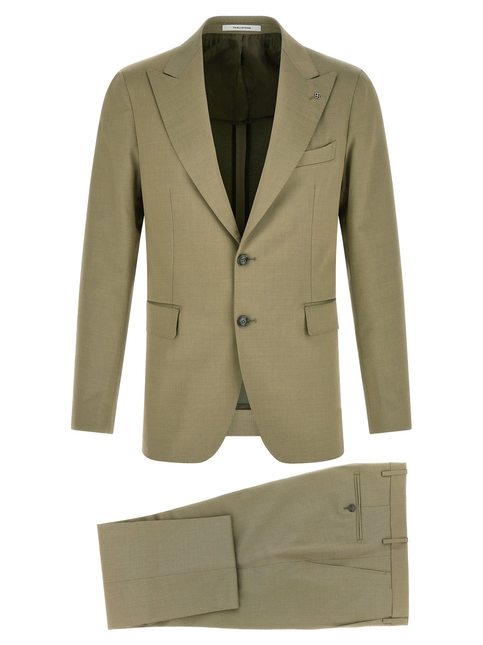 Tagliatore Vesuvio Pant Suit — Sage
