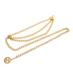 CC Gold Plated Medallion Triple Chain Belt