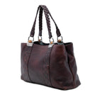 Guccissima Trimmed Leather Bamboo Libeccio Tote
