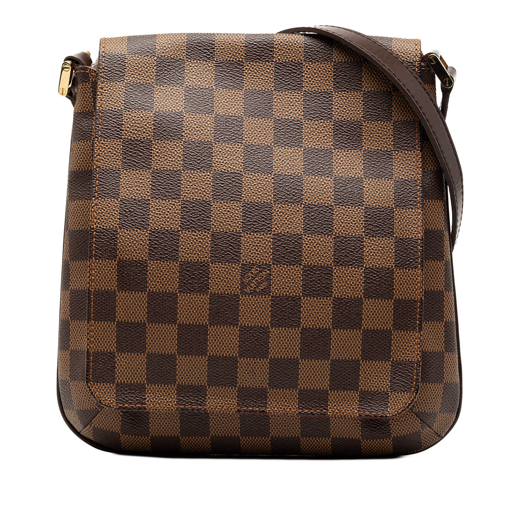 Damier Ebene Musette Salsa Long Strap