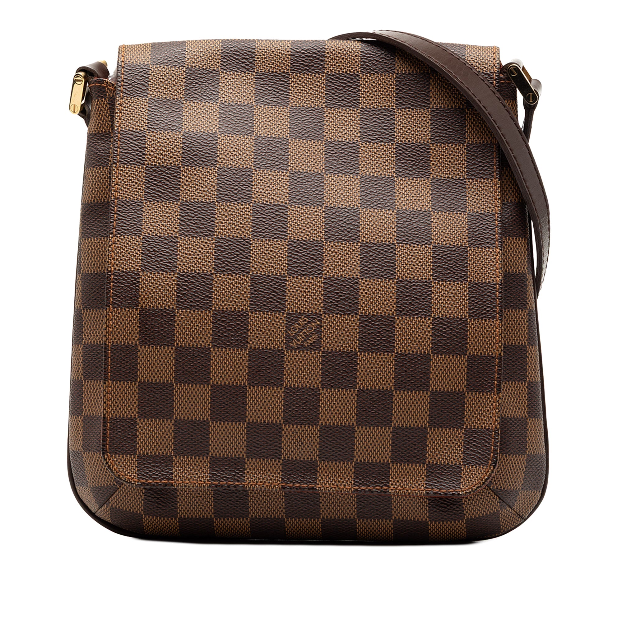 Damier Ebene Musette Salsa Long Strap