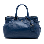 Soft Calf Double Zip Convertible Tote