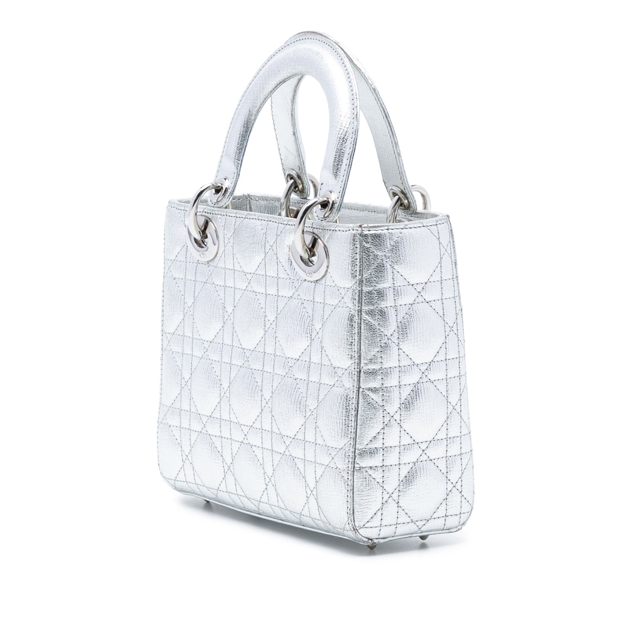Small Metallic Grained Calfskin Cannage My ABCDior Lady Dior