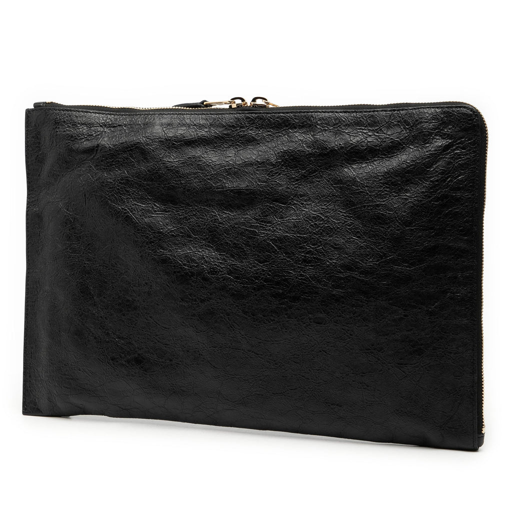 Lambskin Motocross Giant 12 Zip Around Flat Clutch