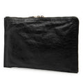 Lambskin Motocross Giant 12 Zip Around Flat Clutch