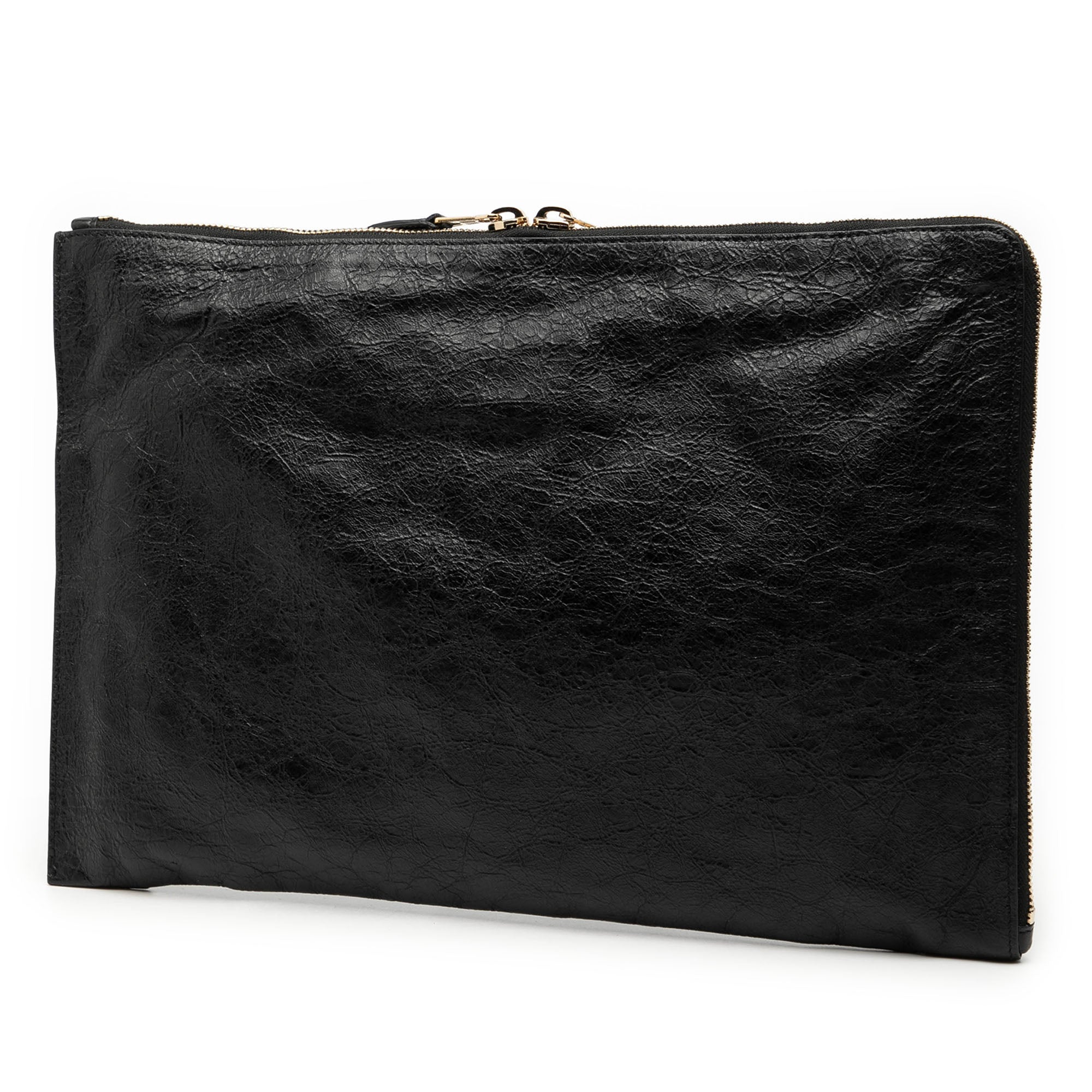 Lambskin Motocross Giant 12 Zip Around Flat Clutch