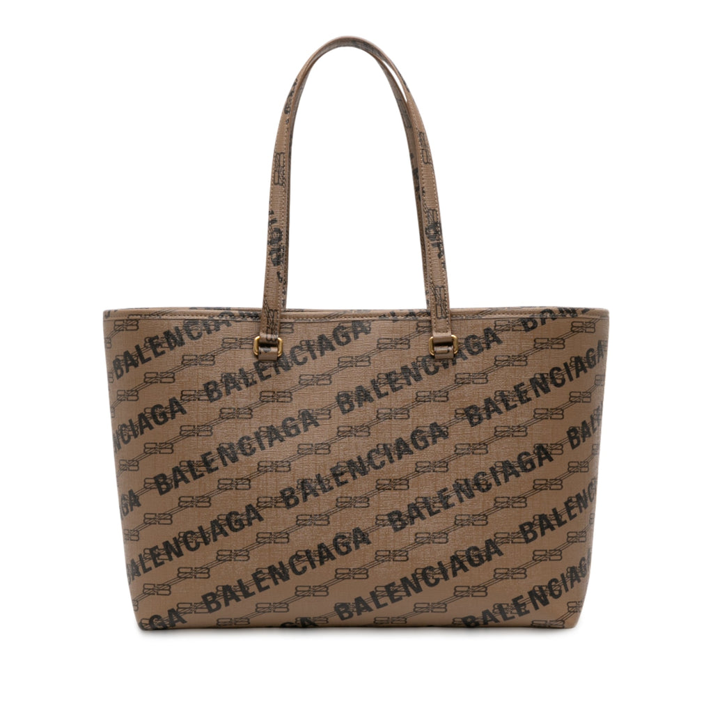BB Monogram Coated Canvas Signature Shopper M
