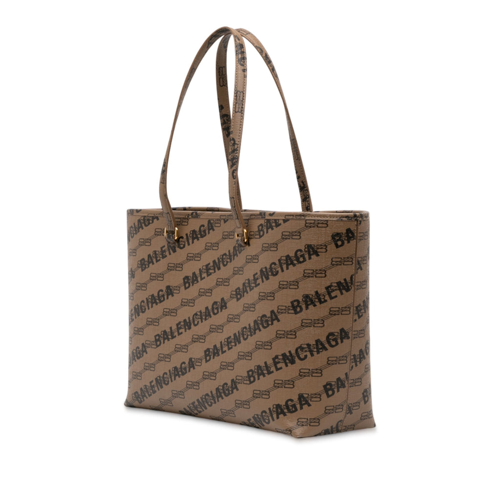 BB Monogram Coated Canvas Signature Shopper M