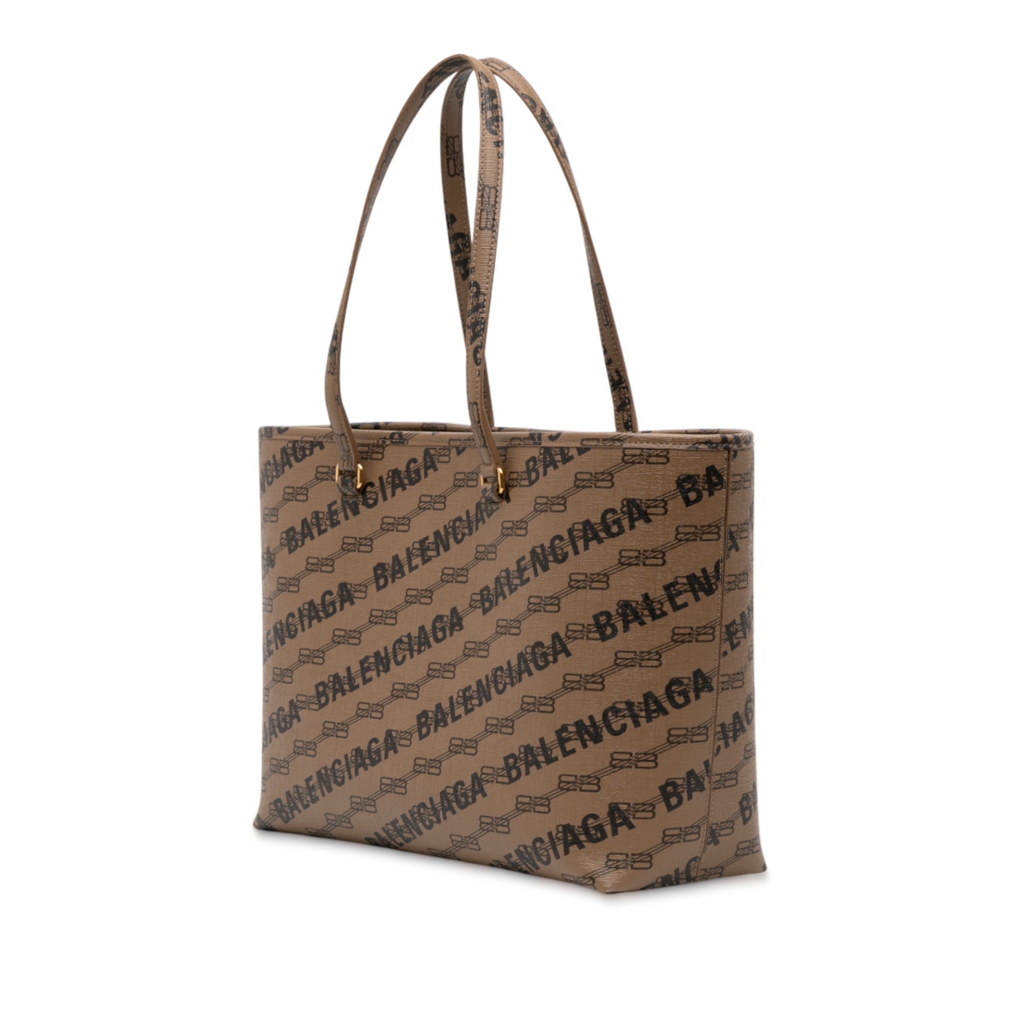 BB Monogram Coated Canvas Signature Shopper M