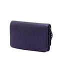 CC Metallic Crackling Lizard Printed Leather Wallet on Chain