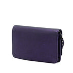 CC Metallic Crackling Lizard Printed Leather Wallet on Chain