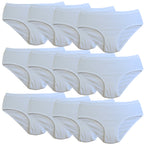 Don Algodon Kids | Pack de 12 Braguitas Lisas para Niña | Transpirables