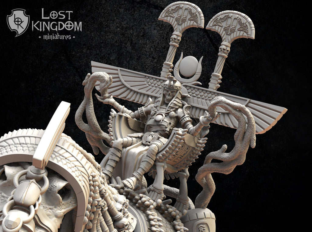 Amenhotep, The Terrible On Ammit, Lost Kingdom Miniatures
