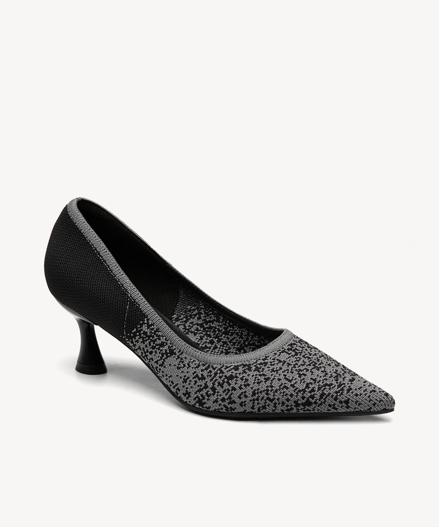 EternalPace Minimalist Stiletto Heeled Pump - Low Heeled - Dark Grey / US 6.5 | EU 37 | UK 4.5