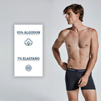 Don Algodon Pack 12 Calzoncillos Hombre Suaves y Transpirables | 2 Unidad por Color | 6 Estampados y 6 Lisos