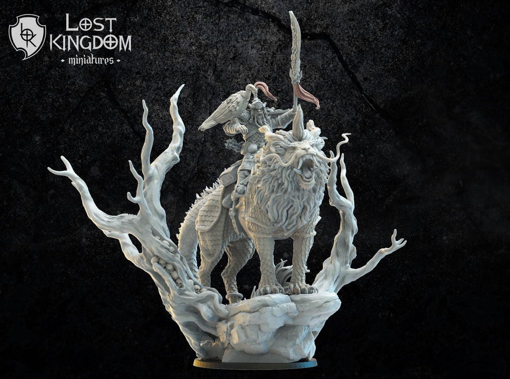 Gonghis Khan, Lord Commander On Nian, Lost Kingdom Miniatures