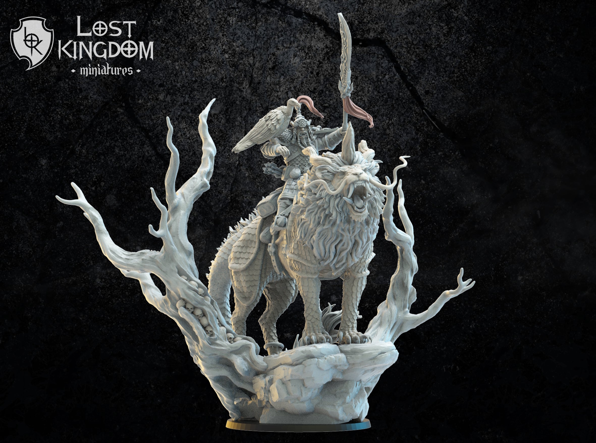 Gonghis Khan, Lord Commander On Nian, Lost Kingdom Miniatures