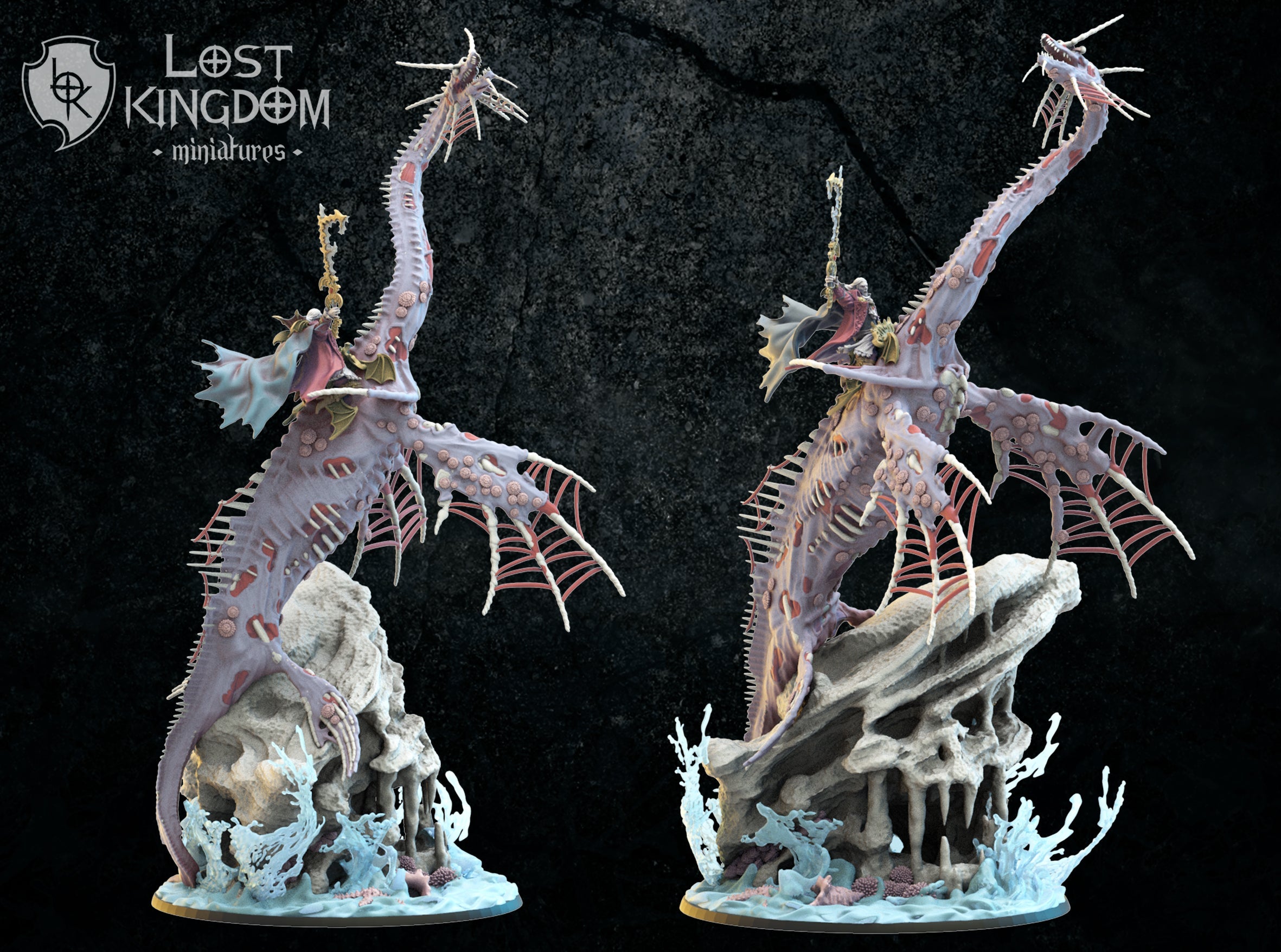 Alucard on Zombie Sea Dragon, Lost Kingdom Miniatures