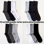 MVA | Pack de 3 Pares Surtidos de Calcetines Deportivos Unisex | Ricos en Algodón | Caña Alta