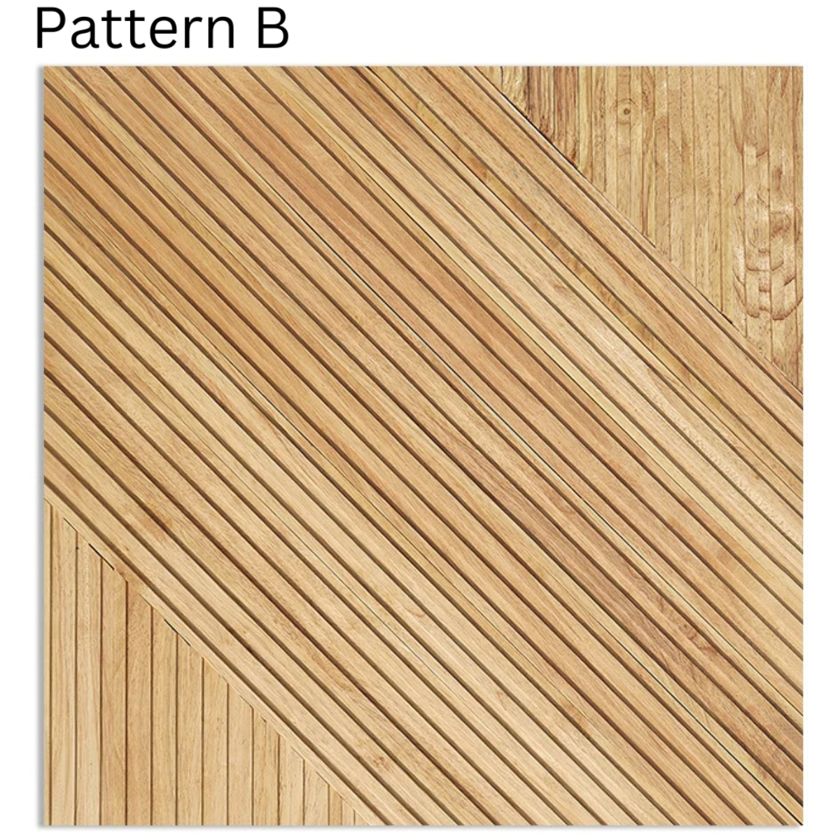 ArtZ® Monaco Wood Wall Panel - B - Sample 1 Small Panel (7x7 inch) Final Sale Non Refundable