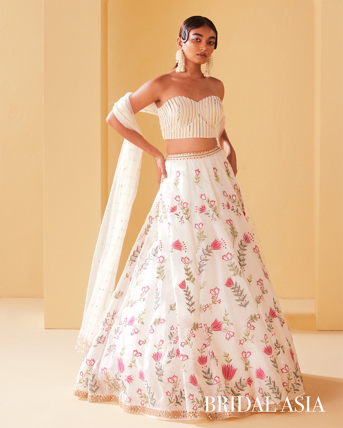 Basket Of Tulips Lehenga By KYNAH, Luxury Indian Fashion & Bridal Wear