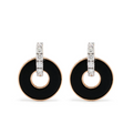 Ponte Vecchio Onyx and Diamond Earrings — Black