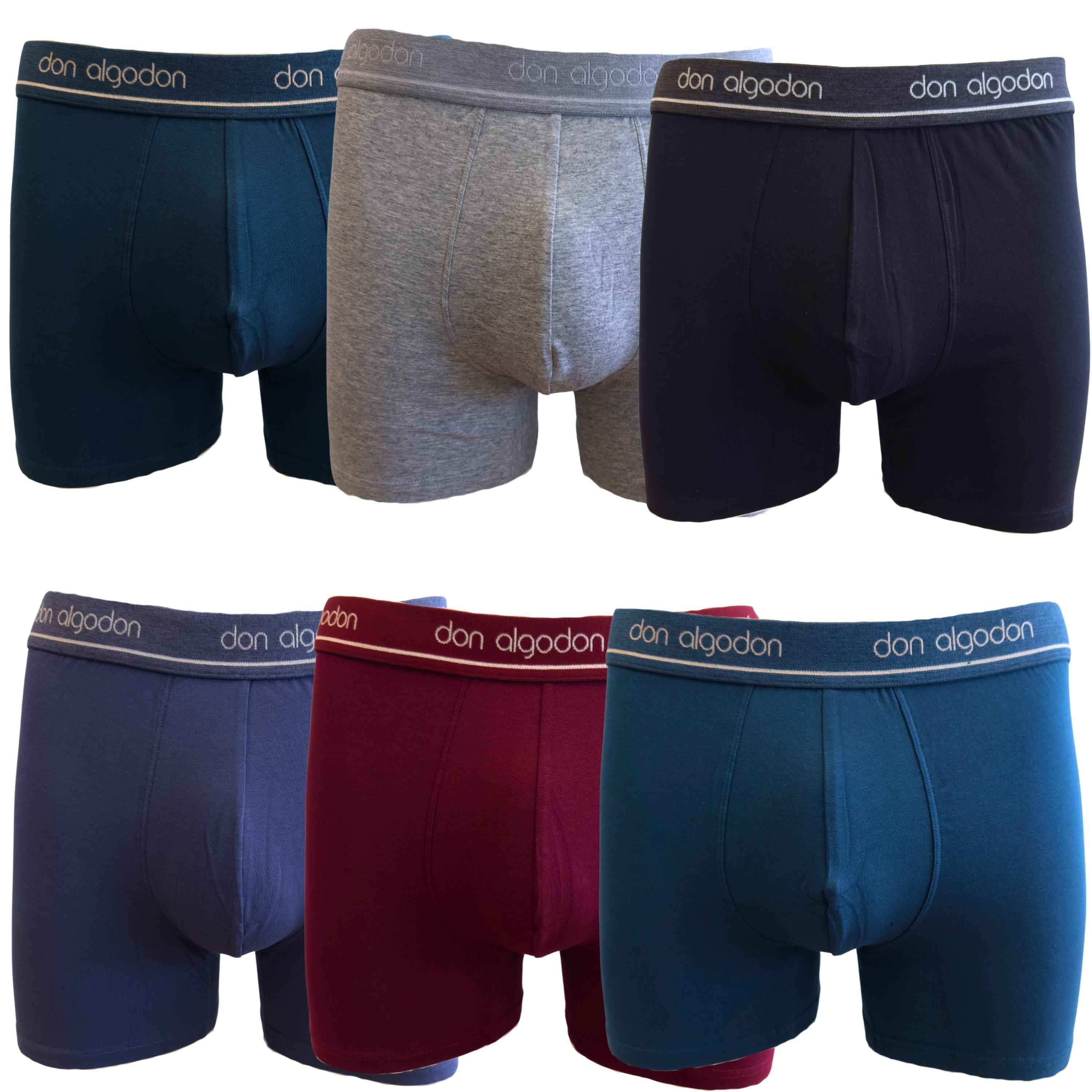Don Algodon | Pack 6 Boxers para Hombre | Suaves y Transpirables