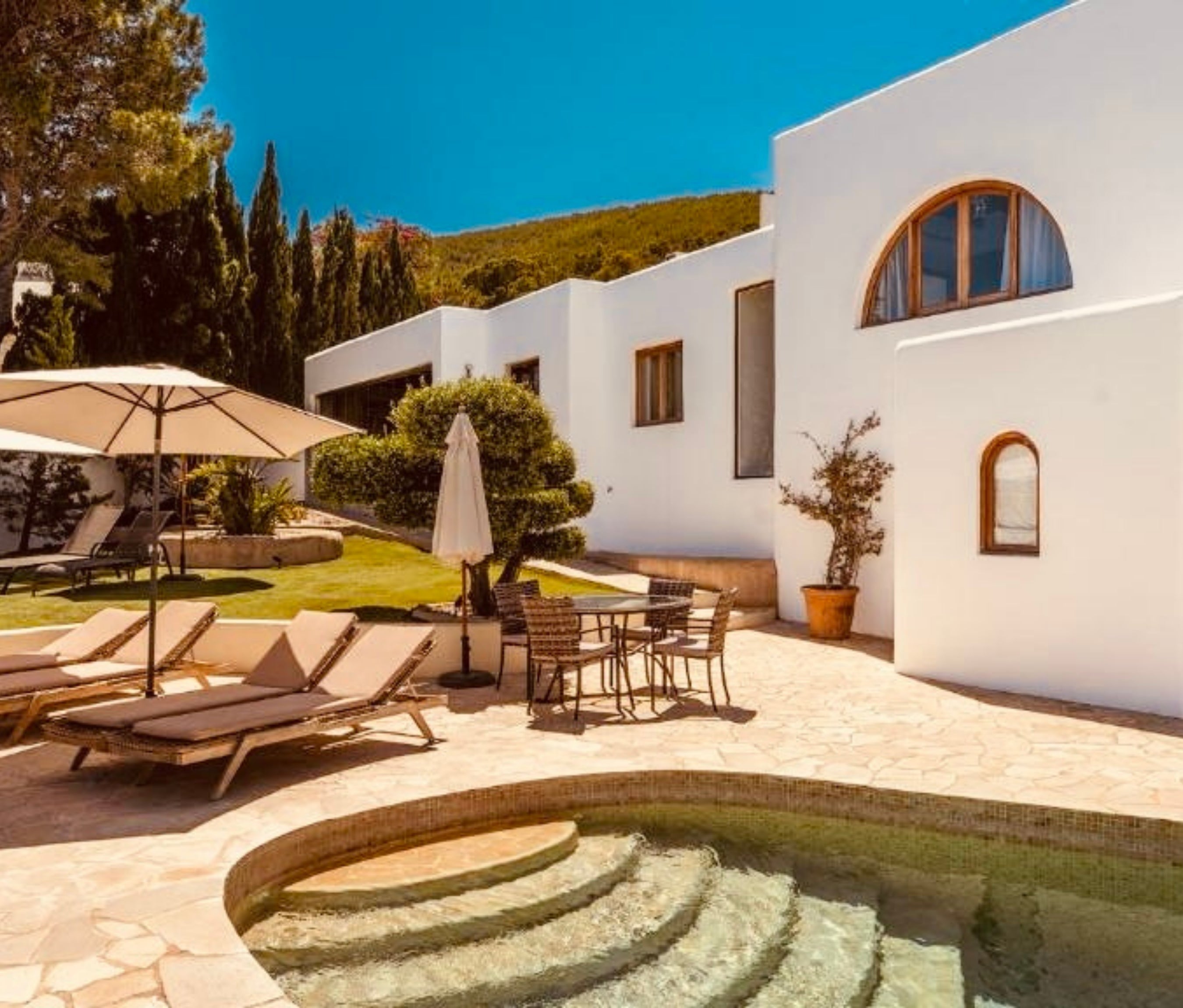 Sea-View Villa Sanctuary Above Sol d’en Serra in Santa Eulalia