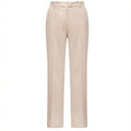 Linear Tailored Crease Beige Trousers