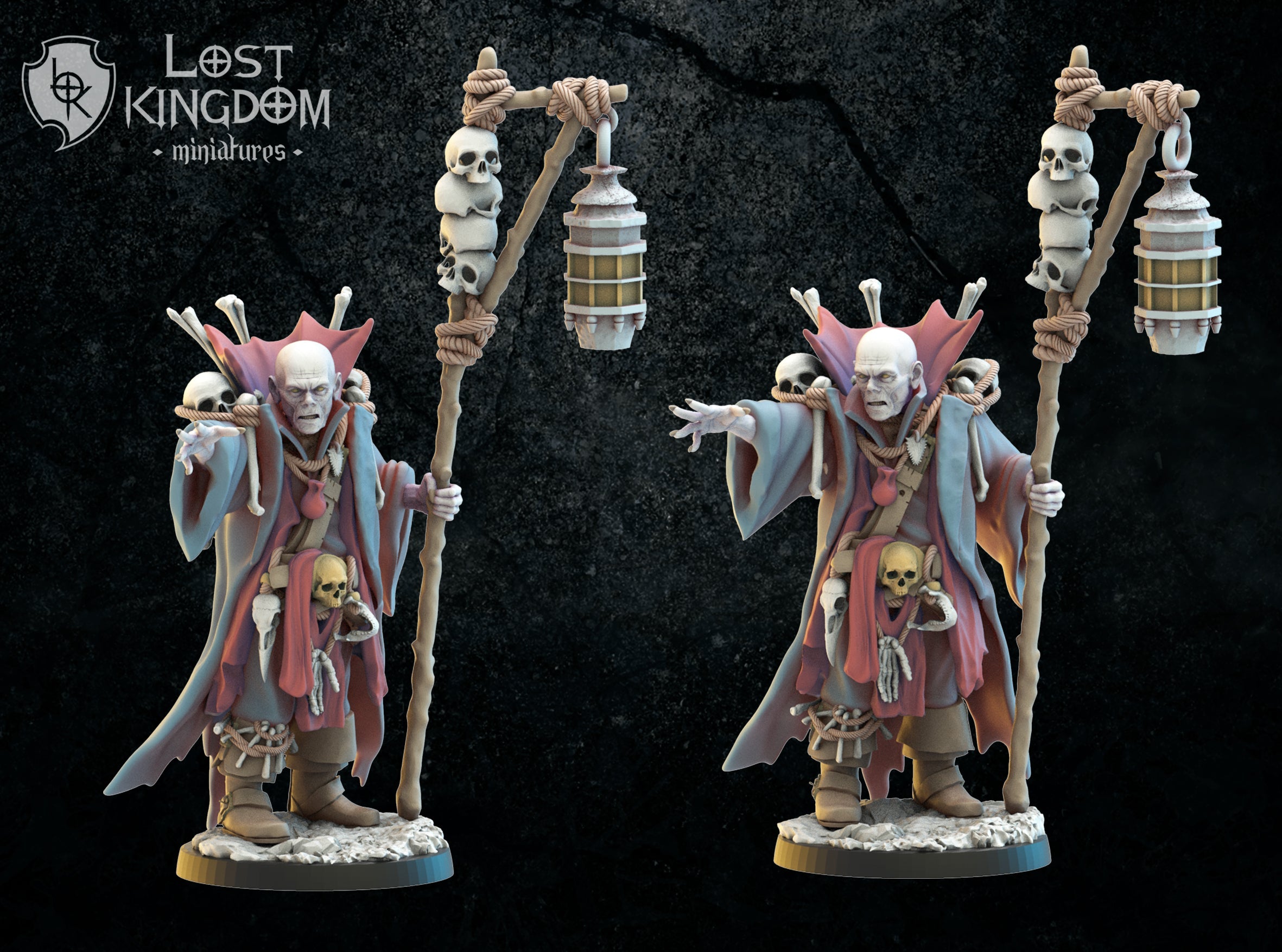 Dregan "Bones" Acheron, the Necromancer, Lost Kingdom Miniatures