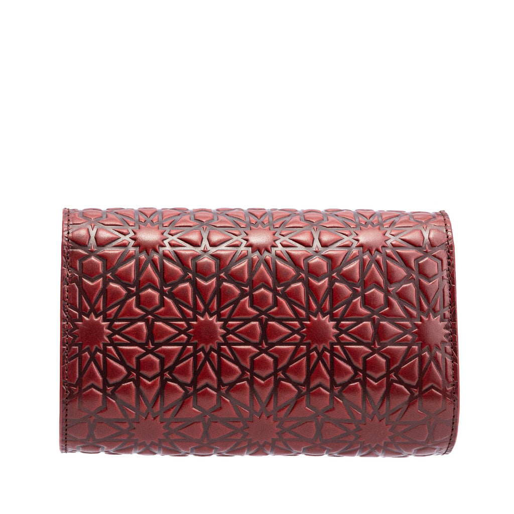 Small Burgundy Leather Bag Bayarcal