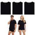 Don Algodon | Pack de 3 Camisetas Interior Negro Unisex | 100% Algodón